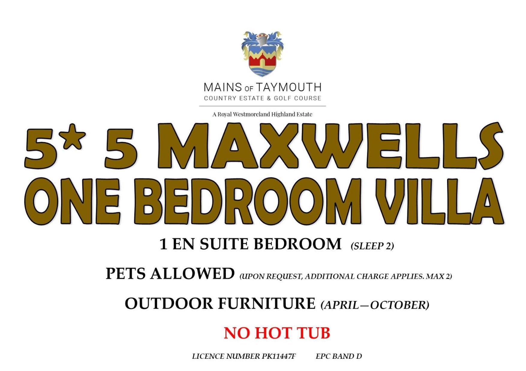 Mains Of Taymouth Country Estate 5* Maxwell Villas Kenmore  Exteriör bild